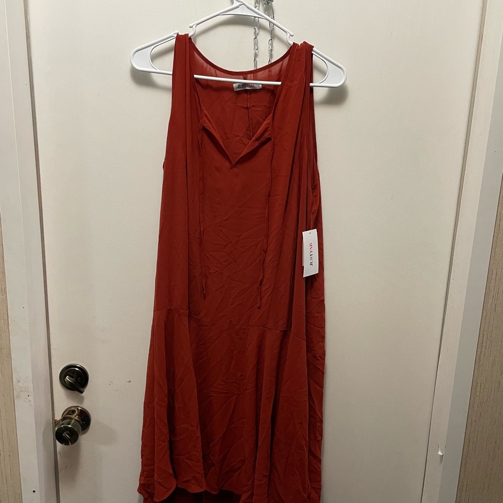 Just fab Burnt Umber Dress